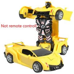 One Step Impact Deformation Car Mini Transformatio Play Vehicles Toys for Boys Not Remote Control Lamborghini【yellow】 12.5 x 6.5 x 4cm