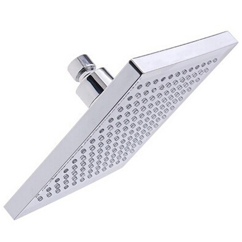 8 Inch Bathroom Square 7 Colors Changing LED Shower Head Water Glow LED Shower Light