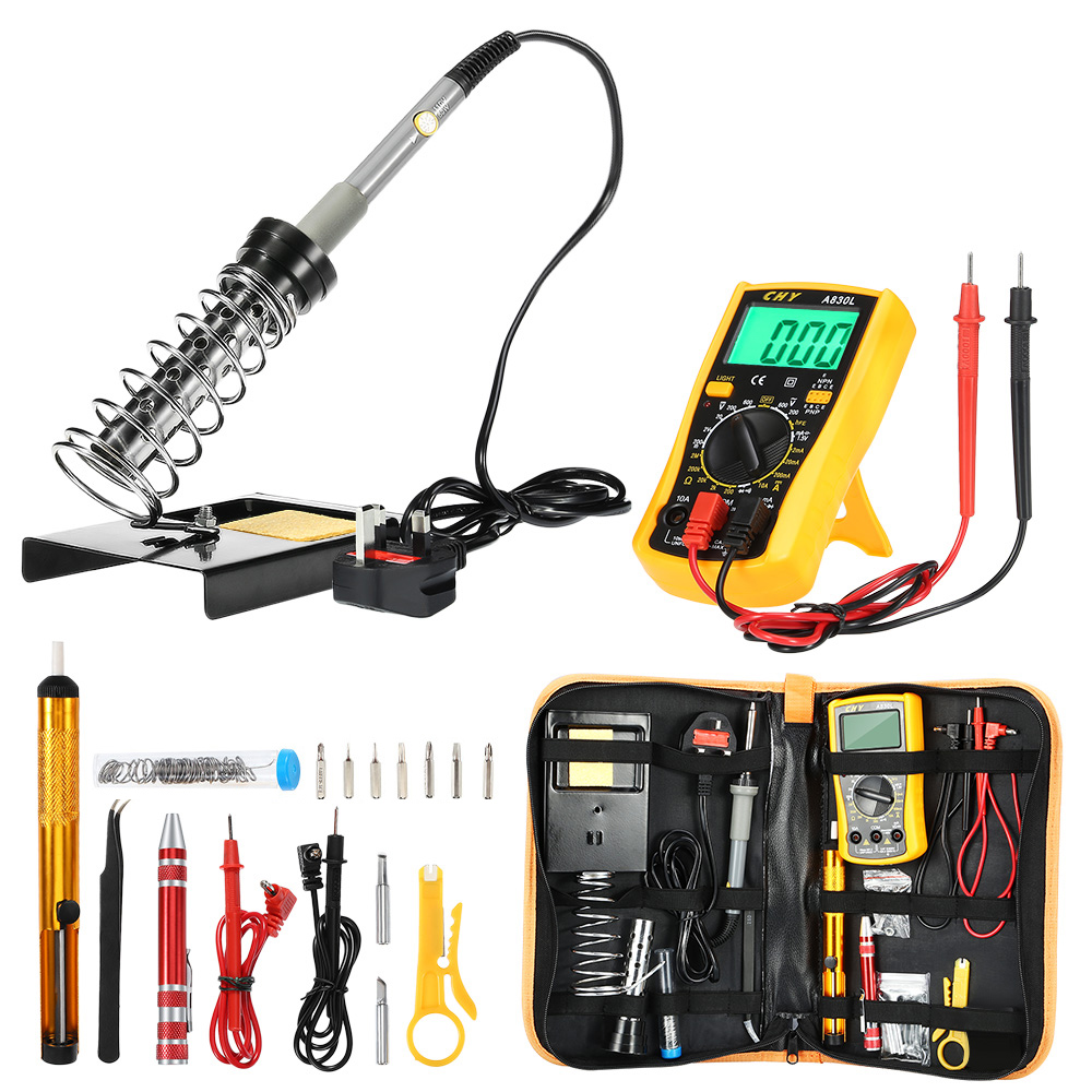 Electric Soldering Iron Kit Adjustable Temperature Hand Tools Soldering Iron Kit DIY Solder Kit
