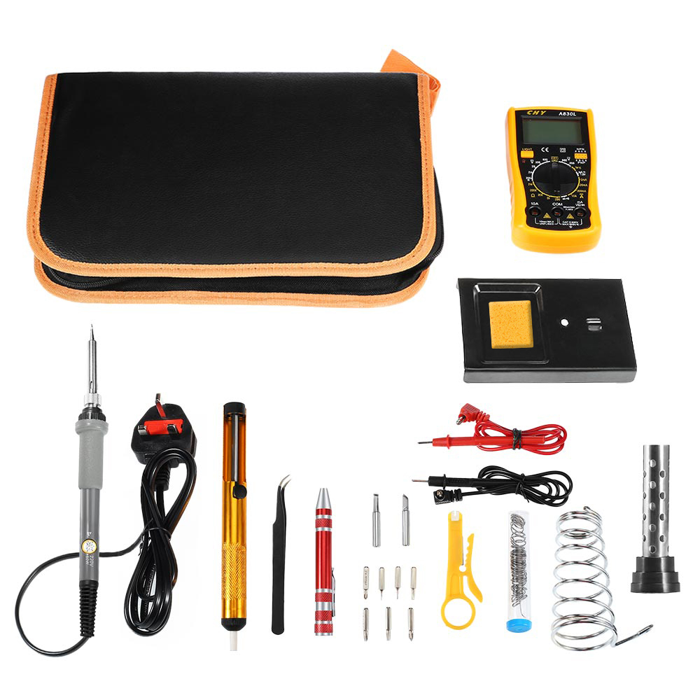 Electric Soldering Iron Kit Adjustable Temperature Hand Tools Soldering Iron Kit DIY Solder Kit