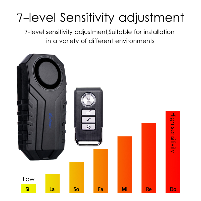 Remote Control Bike Motorcycle Electric Car Security Anti Lost Remind Vibration Warning Alarm