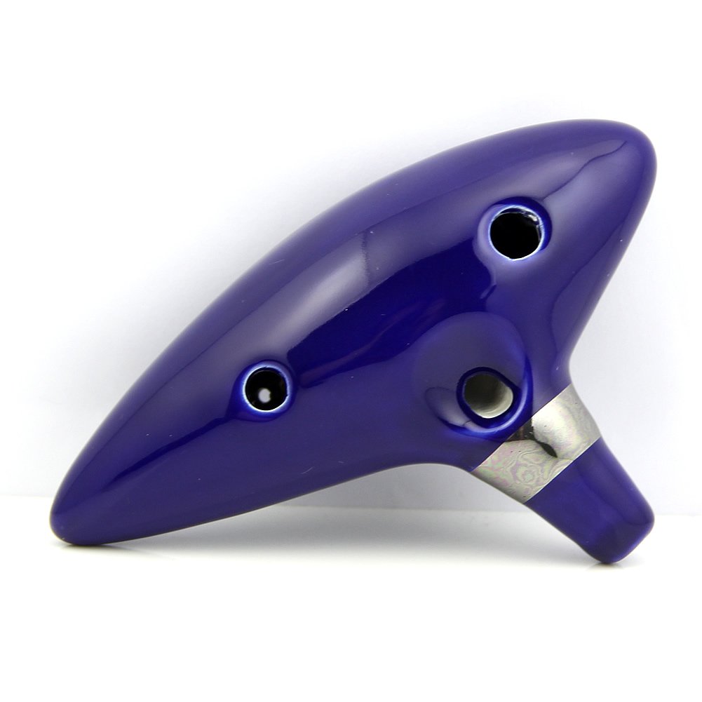 12 Hole Blue Ocarina Ceramic Alto C Legend of Zelda Ocarina Flute Instrument
