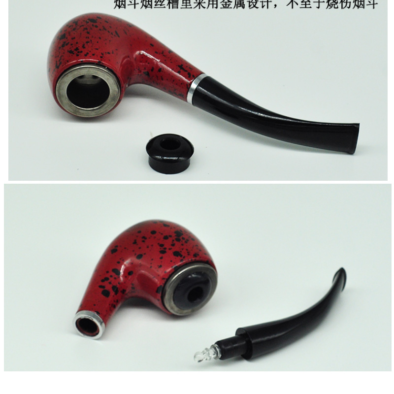 Cigarette Smoking Pipe bakelite Enchase Smoking Pipe Tobacco Cigarettes Cigar Pipes Gift Durable