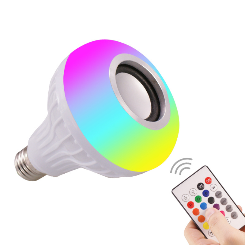 Smart rgb wireless speaker bulb 220v110v 12w led light bulb colour led music bulb