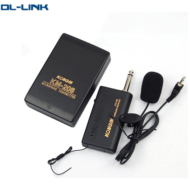 KM208 Wireless Microphone with receiving and transmitting wireless Collar clip microphone