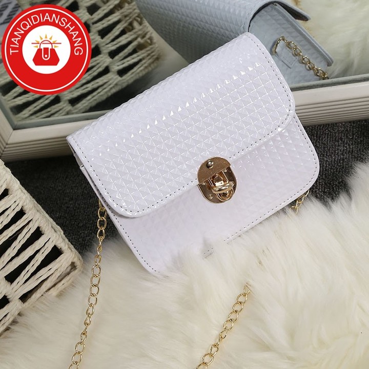 TQDS 2019 hot sale, Pu patent leather, one shoulder, crossbody, high quality lady handbag pink general 2