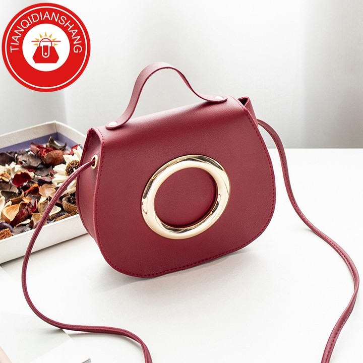 TQDS 2019 hot sale, Pu patent leather, one shoulder, crossbody, high quality lady handbag pink general 4