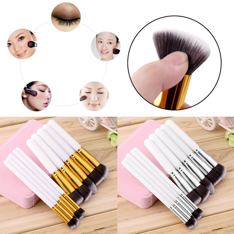 10pcs Plus Size Makeup Brush Tools Eyeshadow Blending Set Concealer Cosmetic Eyeliner Lip Brushes