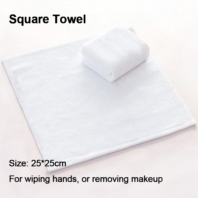 Solid White Square Towel/Face Towel/Bath Towel Quality Hotel Towels Soft Comfortable Absorption