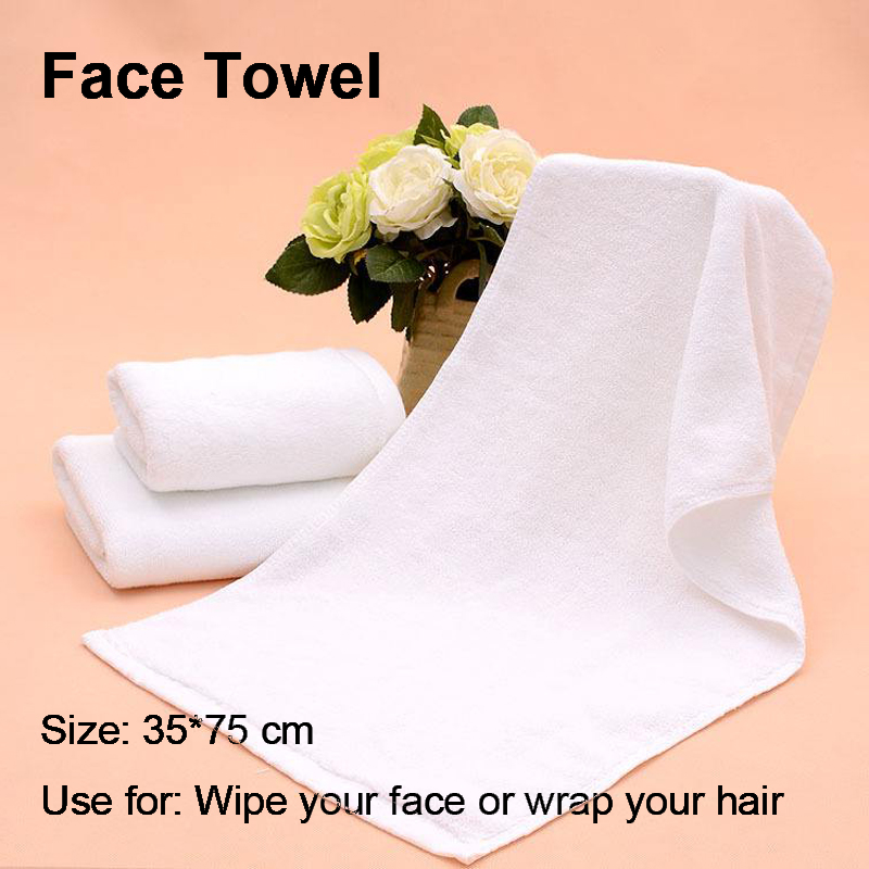 Solid White Square Towel/Face Towel/Bath Towel Quality Hotel Towels Soft Comfortable Absorption