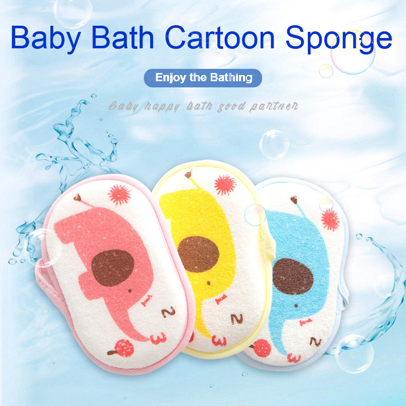 3pcs/set Cheaper New Rub Baby Shower Soft Scrubber Bath Foam Brush Rubbing Towel Bath Sponge