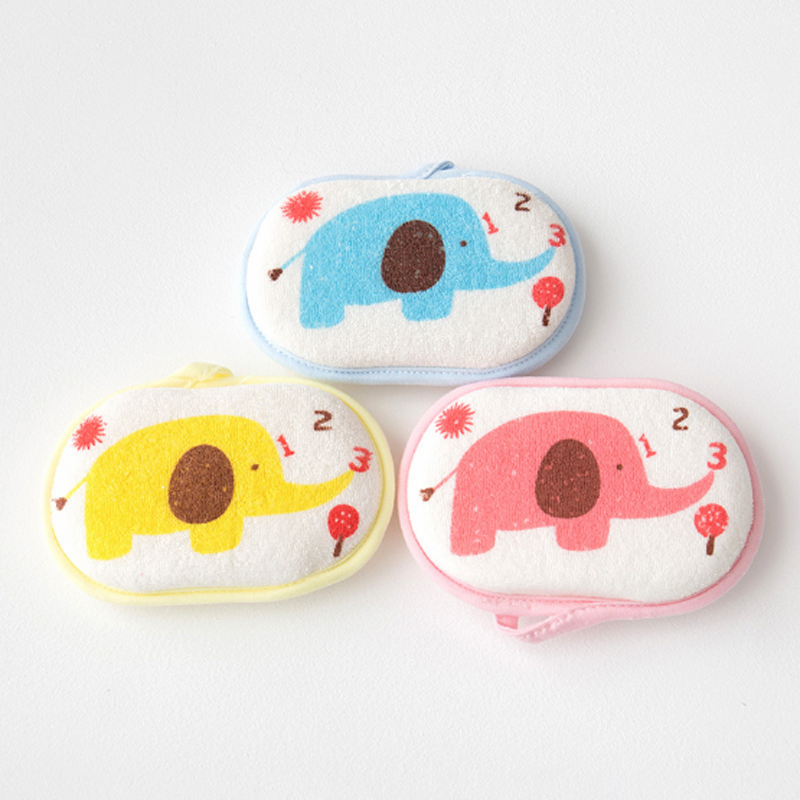3pcs/set Cheaper New Rub Baby Shower Soft Scrubber Bath Foam Brush Rubbing Towel Bath Sponge