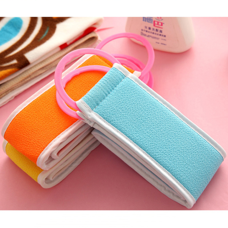 4pcs/set Double Sided Shower Massage Scrubber Body Skin Health Cleaning Bath Towel Back Mud