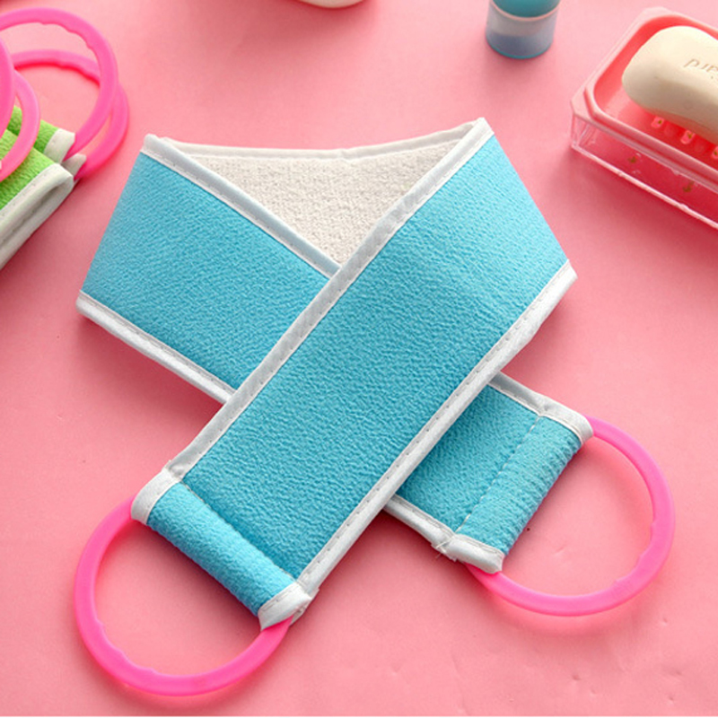 4pcs/set Double Sided Shower Massage Scrubber Body Skin Health Cleaning Bath Towel Back Mud