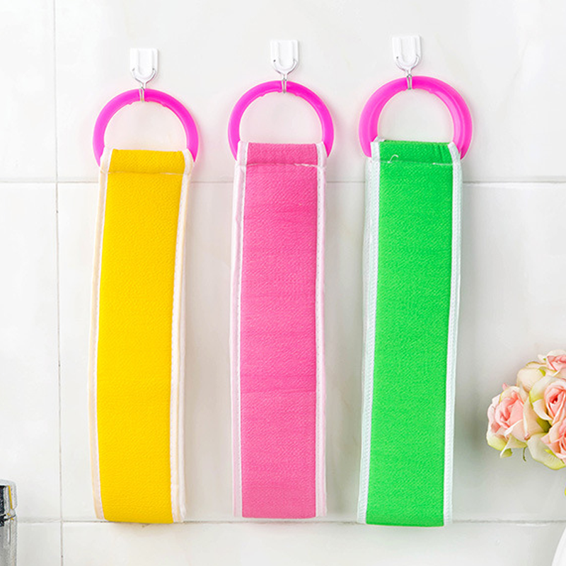 4pcs/set Double Sided Shower Massage Scrubber Body Skin Health Cleaning Bath Towel Back Mud