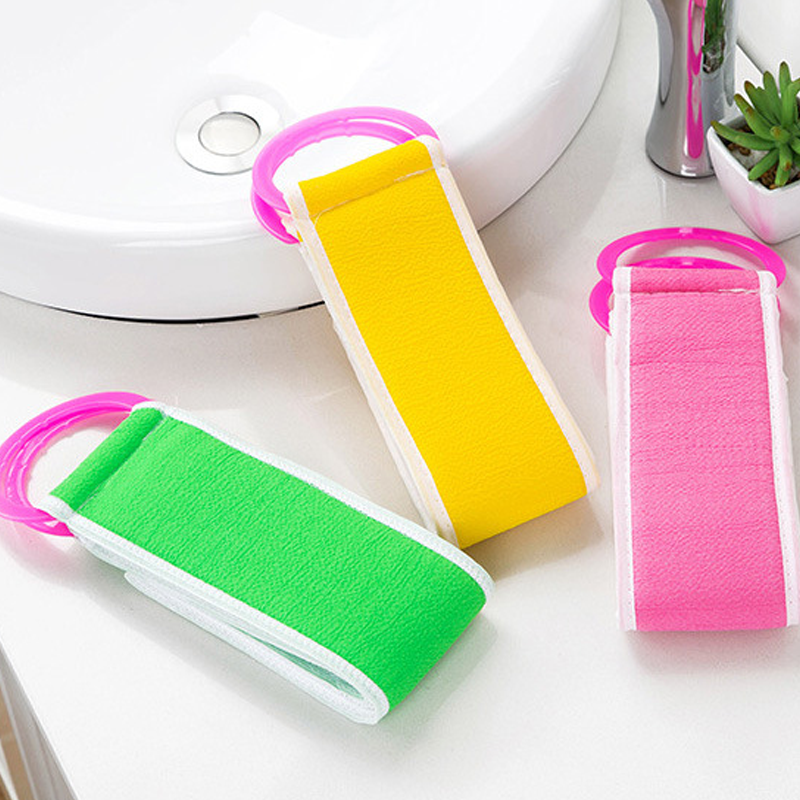 4pcs/set Double Sided Shower Massage Scrubber Body Skin Health Cleaning Bath Towel Back Mud