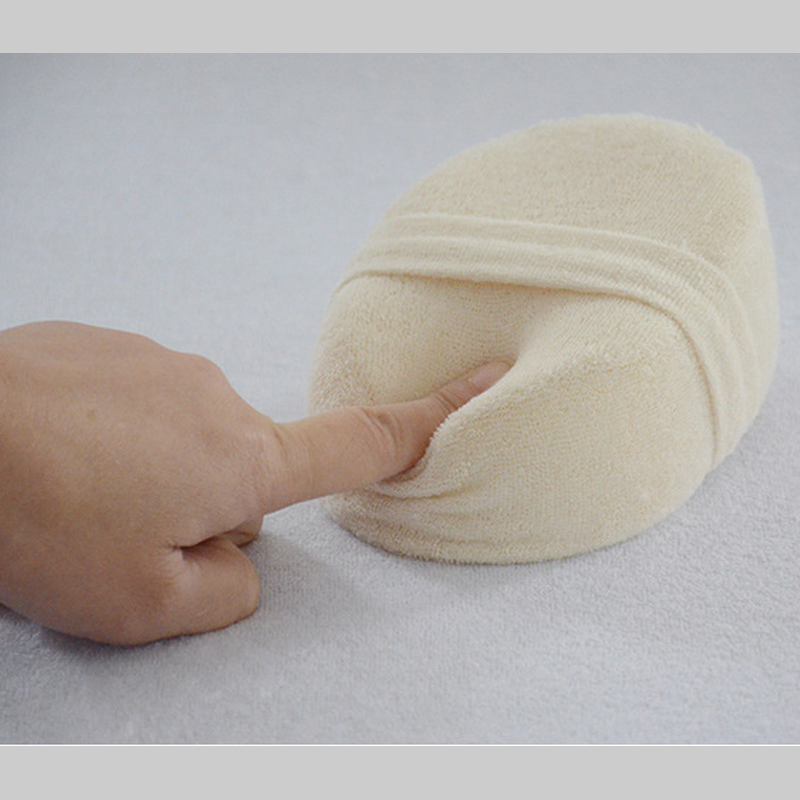 2Packs Soft Natural Loofah Body Bathing Glove Brush,Exfoliating Luffa Shower Cleaning Sponge Pink
