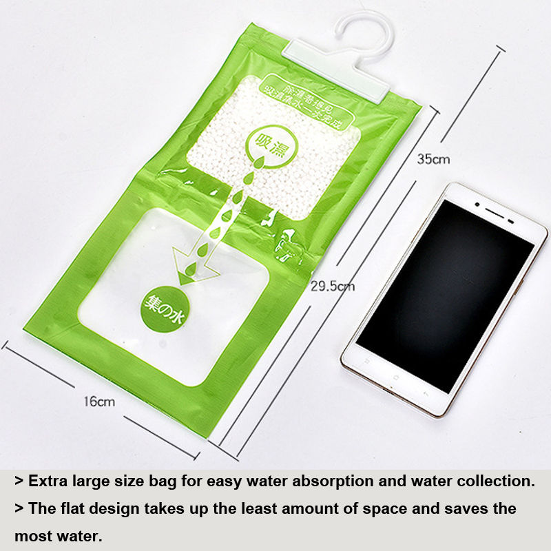 5 Packs Wardrobe dehumidifier Hanging Hygroscopic Anti-Mold Deodorizing Moistureproof Desiccant Bag