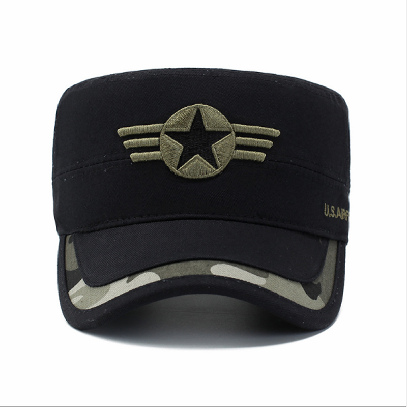 Men&apos;s Fashion Army Caps Star Flat Hats hot sale big discount, flash sale&amp;promotions