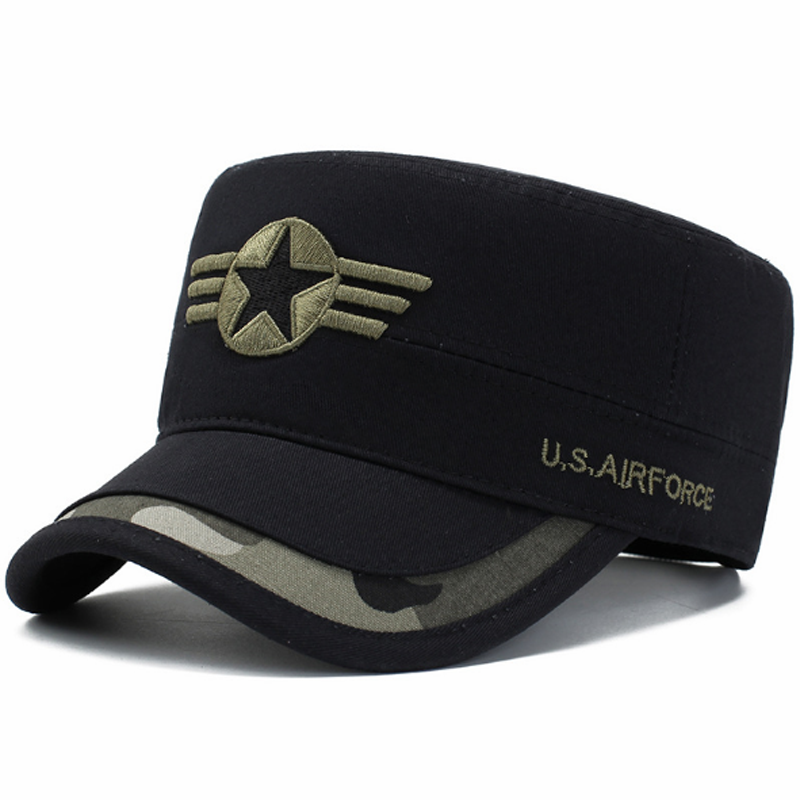 Men&apos;s Fashion Army Caps Star Flat Hats hot sale big discount, flash sale&amp;promotions
