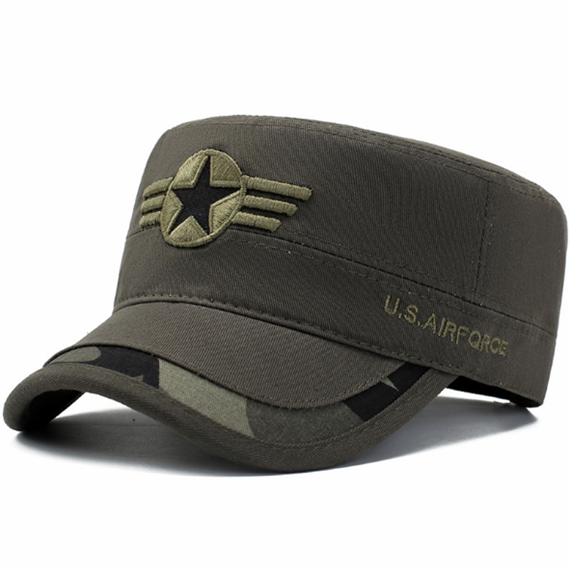 Men&apos;s Fashion Army Caps Star Flat Hats hot sale big discount, flash sale&amp;promotions