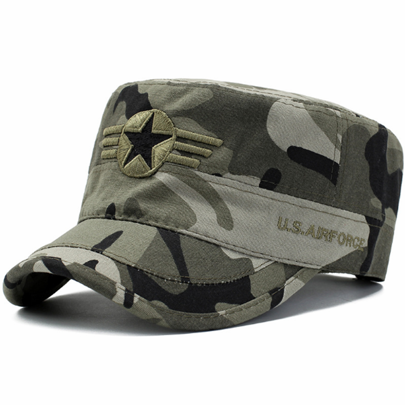 Men&apos;s Fashion Army Caps Star Flat Hats hot sale big discount, flash sale&amp;promotions