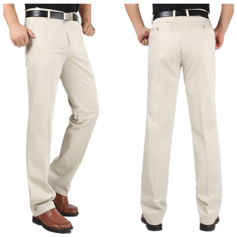 Men&apos;s Classical Pant&amp;Trousers Khaki Work To Weekend Plain Front Pant for party/Business men Clothes