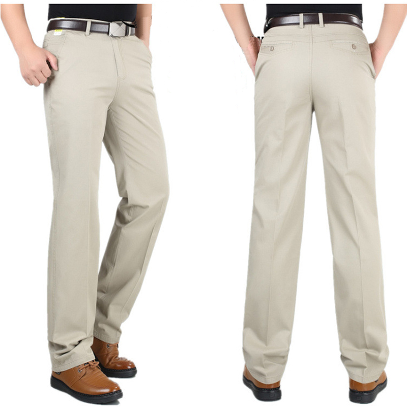 Men&apos;s Classical Pant&amp;Trousers Khaki Work To Weekend Plain Front Pant for party/Business men Clothes