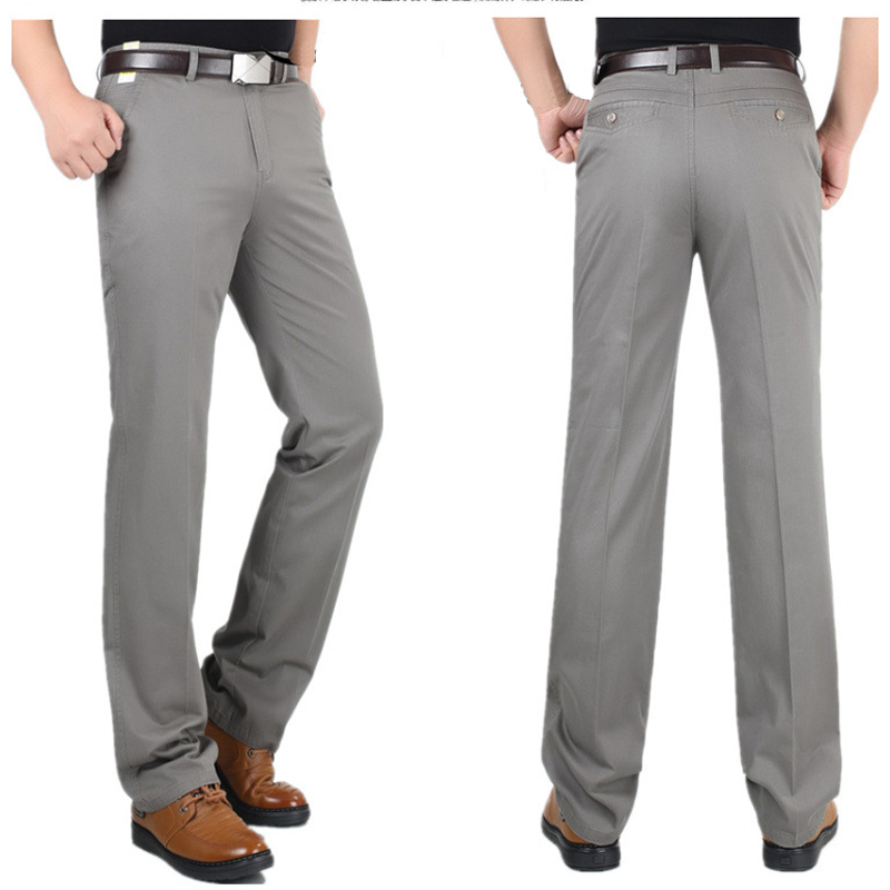 Men&apos;s Classical Pant&amp;Trousers Khaki Work To Weekend Plain Front Pant for party/Business men Clothes