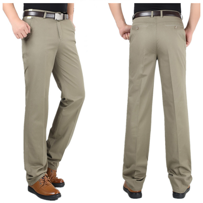 Men&apos;s Classical Pant&amp;Trousers Khaki Work To Weekend Plain Front Pant for party/Business men Clothes