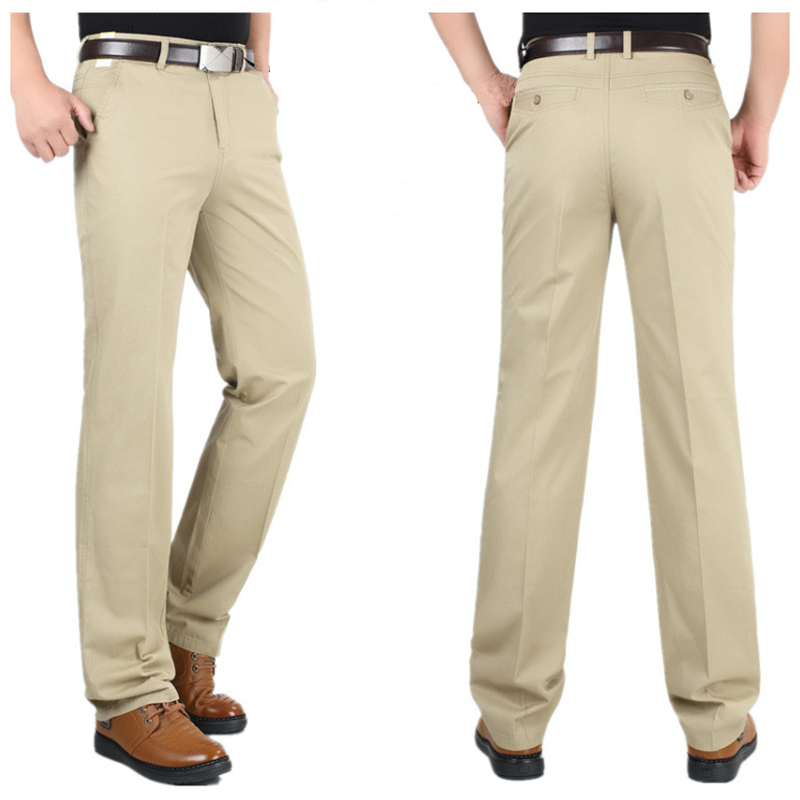 Men&apos;s Classical Pant&amp;Trousers Khaki Work To Weekend Plain Front Pant for party/Business men Clothes