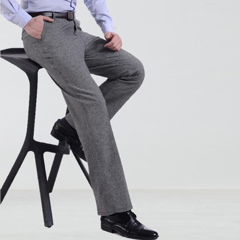 Thin Men&apos;s casual pants men&apos;s trousers middle-aged high waist thin men&apos;s casual long pants wholesale