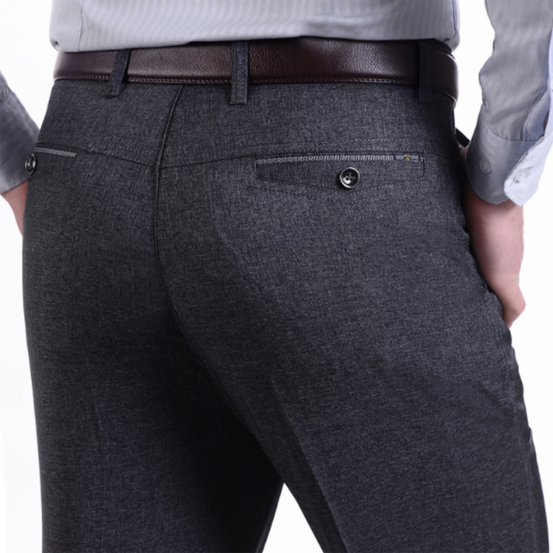 Thin Men&apos;s casual pants men&apos;s trousers middle-aged high waist thin men&apos;s casual long pants wholesale