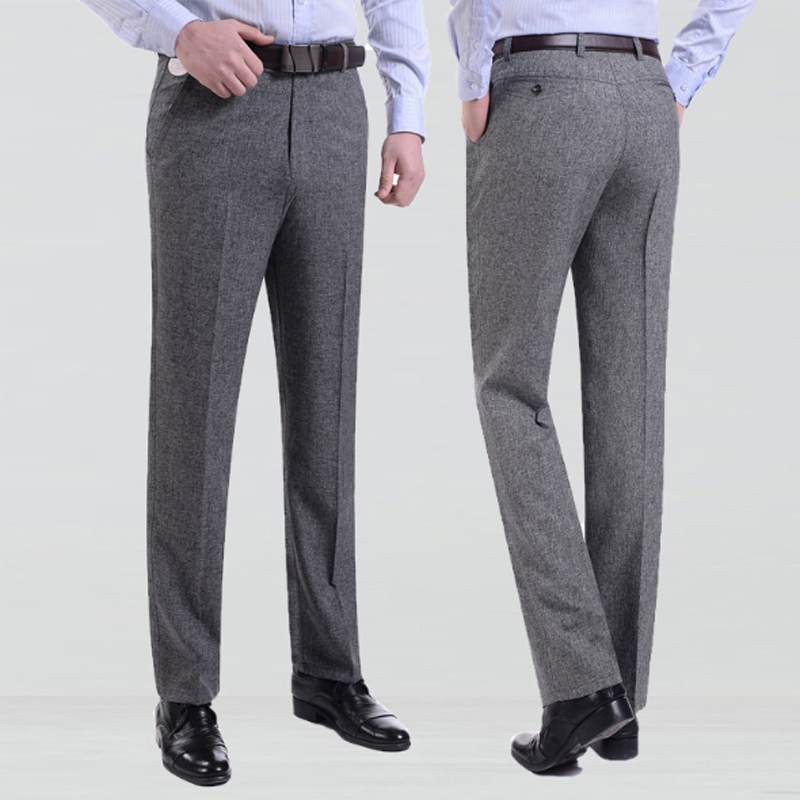 Thin Men&apos;s casual pants men&apos;s trousers middle-aged high waist thin men&apos;s casual long pants wholesale