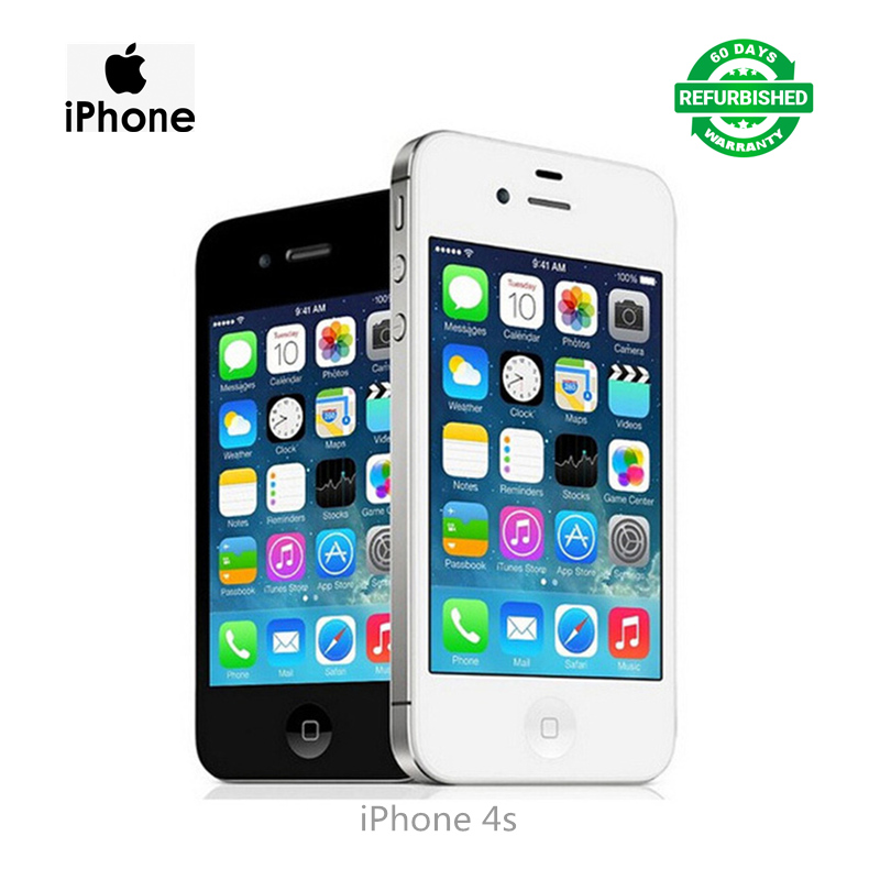 Refurbished Smartphone  iphone 4s 16GB Cellphone Phones iPhones Apple Phone Ram Charger Cover Gift