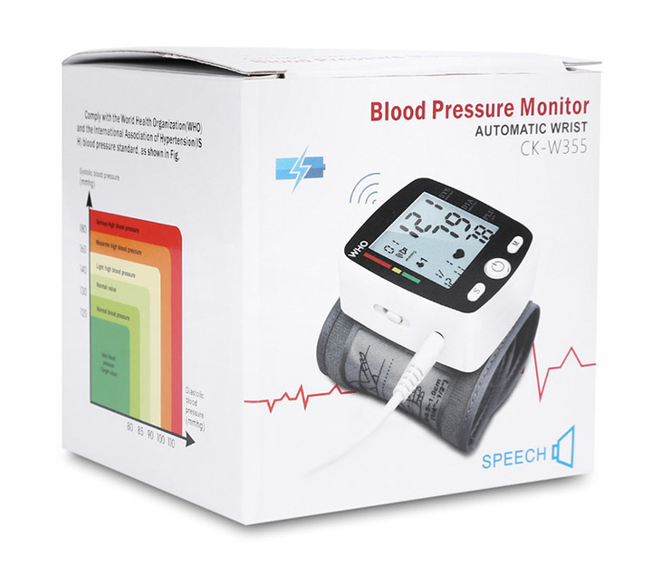 Wrist Digital Blood Pressure Monitor Automatic Sphygmomanometer Smart Medical Measure Pulse Rate