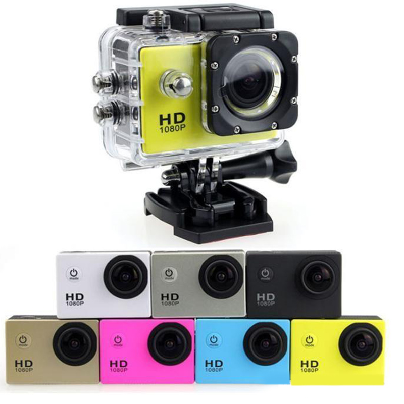 Full HD Digital Sport Camera 2 Inch Screen Under Waterproof 30M DV Recording Mini Bicycle Video Cam