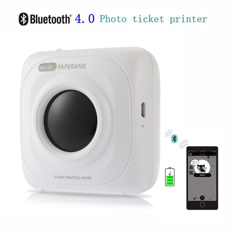 PAPERANG P1 Portable Bluetooth 4.0 Printer Thermal Photo Printer Phone Wireless Connection Printer
