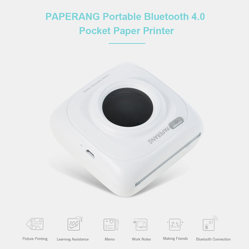 PAPERANG P1 Portable Bluetooth 4.0 Printer Thermal Photo Printer Phone Wireless Connection Printer