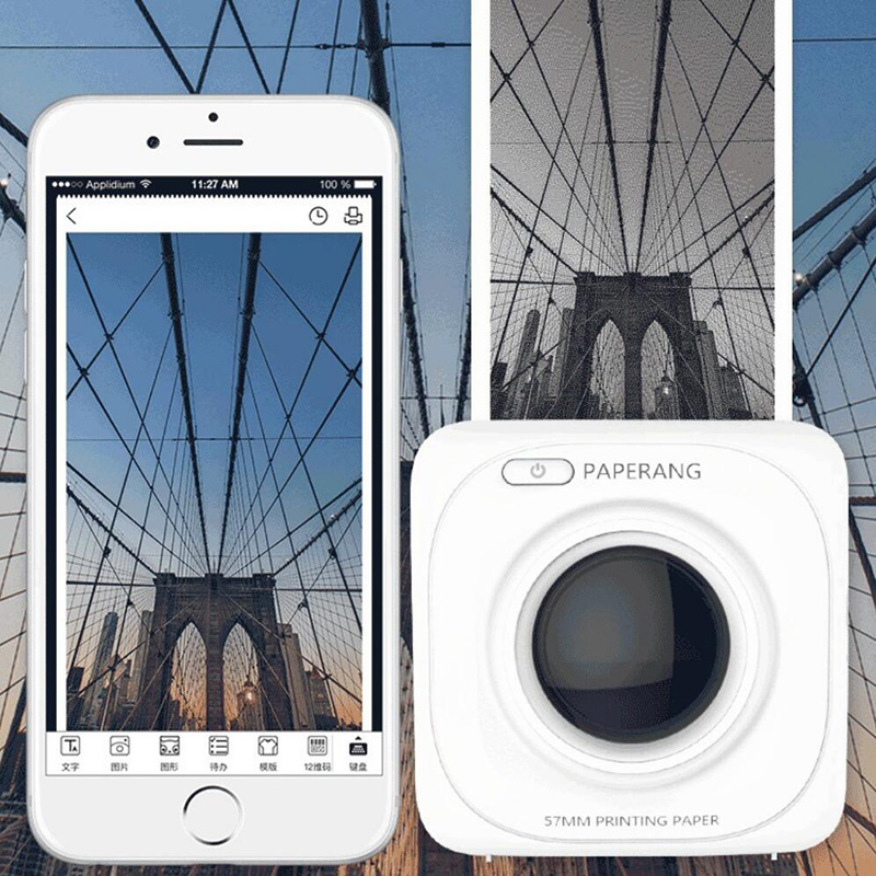 PAPERANG P1 Portable Bluetooth 4.0 Printer Thermal Photo Printer Phone Wireless Connection Printer