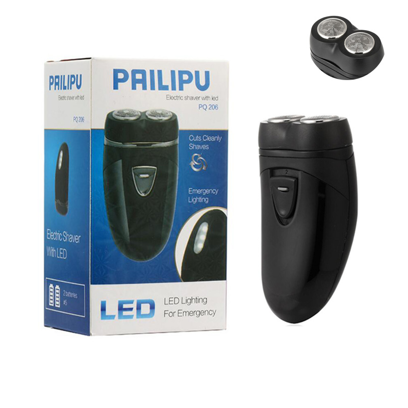 Pailipu2188 Electric Shaver Facial Cleaning Razor With The Lighting Beard Rotating Two Cutter Head