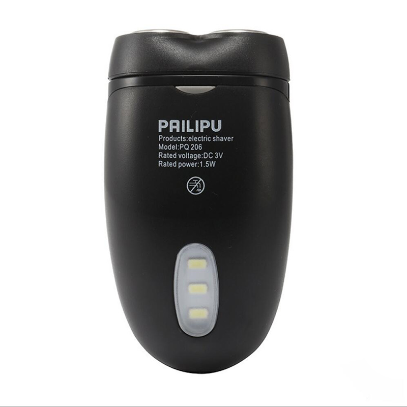Pailipu2188 Electric Shaver Facial Cleaning Razor With The Lighting Beard Rotating Two Cutter Head
