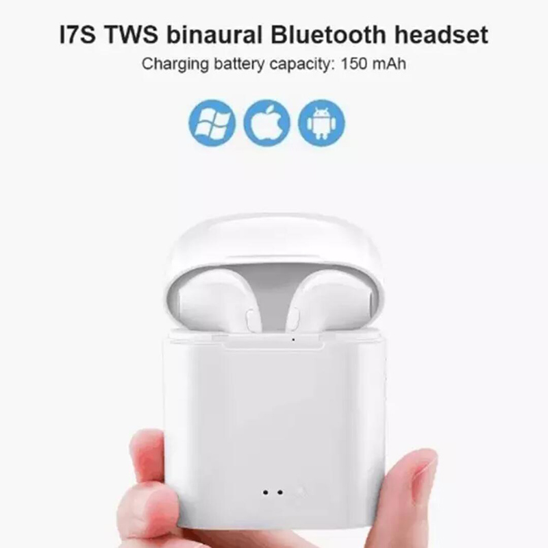 i7s TWS Mini Wireless Bluetooth Earphone Stereo Earbud Headset With Charging Box Mic For Smart Phone