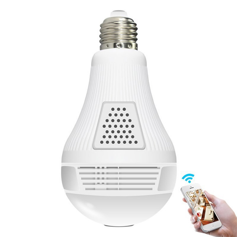 360 ° Panoramic Camera WIFI Bulb Camera Home Security Remote Monitoring CCTV Cell Phone Viewing