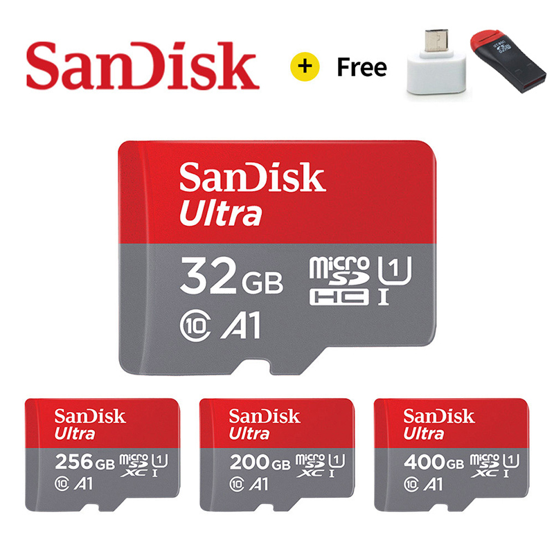 100% Original Sandisk Micro SD card Class10 TF card16gb 32gb 64gb 128gb 256gb 80Mb/s memory card