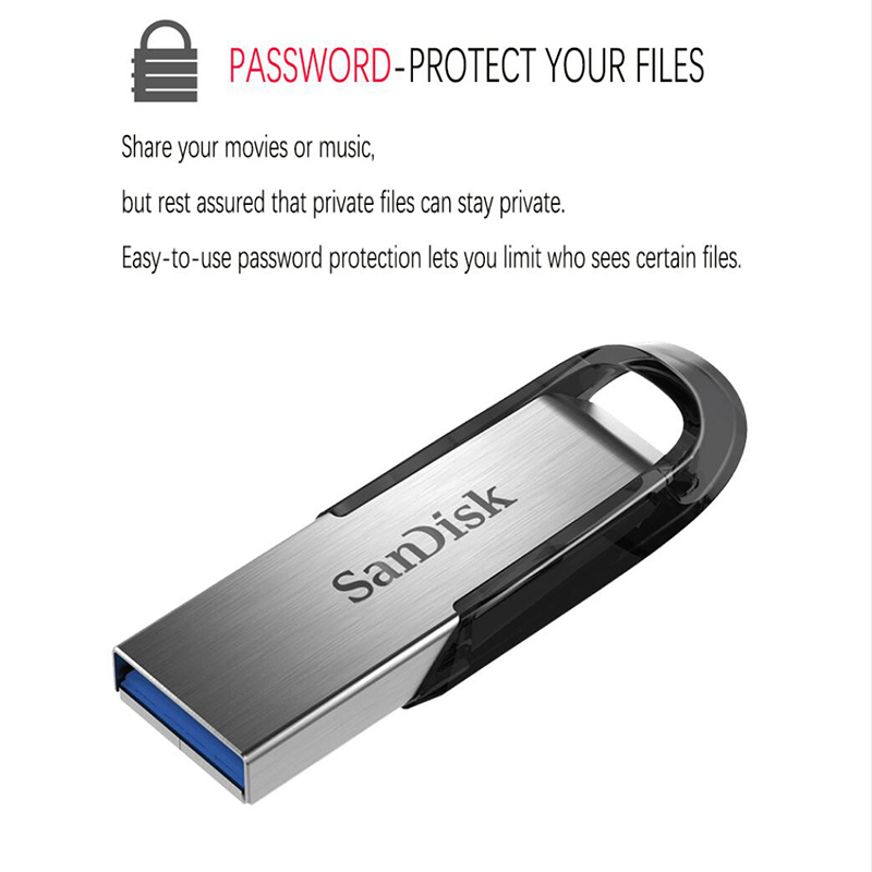 SanDisk 3.0 USB Flash Drive 128GB 64GB 32GB 16GB  Flashdisk ULTRA FLAIR Memory Stick Pen Pendrive