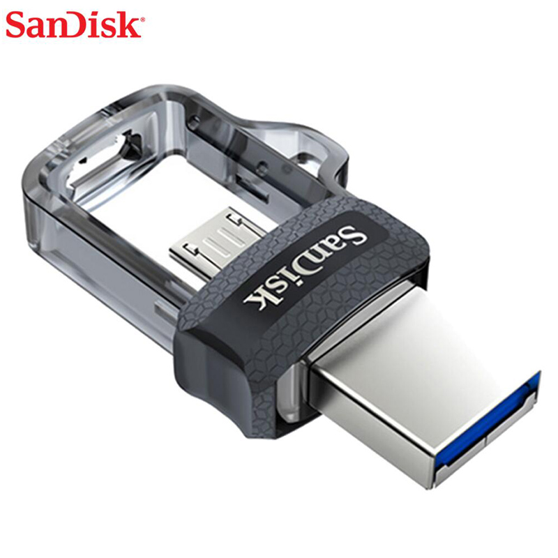 Sandisk original Mini USB 3.0 Dual OTG USB Flash Drive 32GB 64GB 128GB PenDrives for Android phone