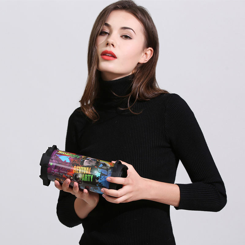 Portable Bluetooth Speaker High-power Subwoofer Bluetooth 5.0 Wireless Connectivity Cannon Speaker