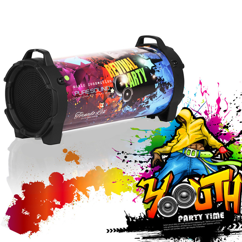 Portable Bluetooth Speaker High-power Subwoofer Bluetooth 5.0 Wireless Connectivity Cannon Speaker