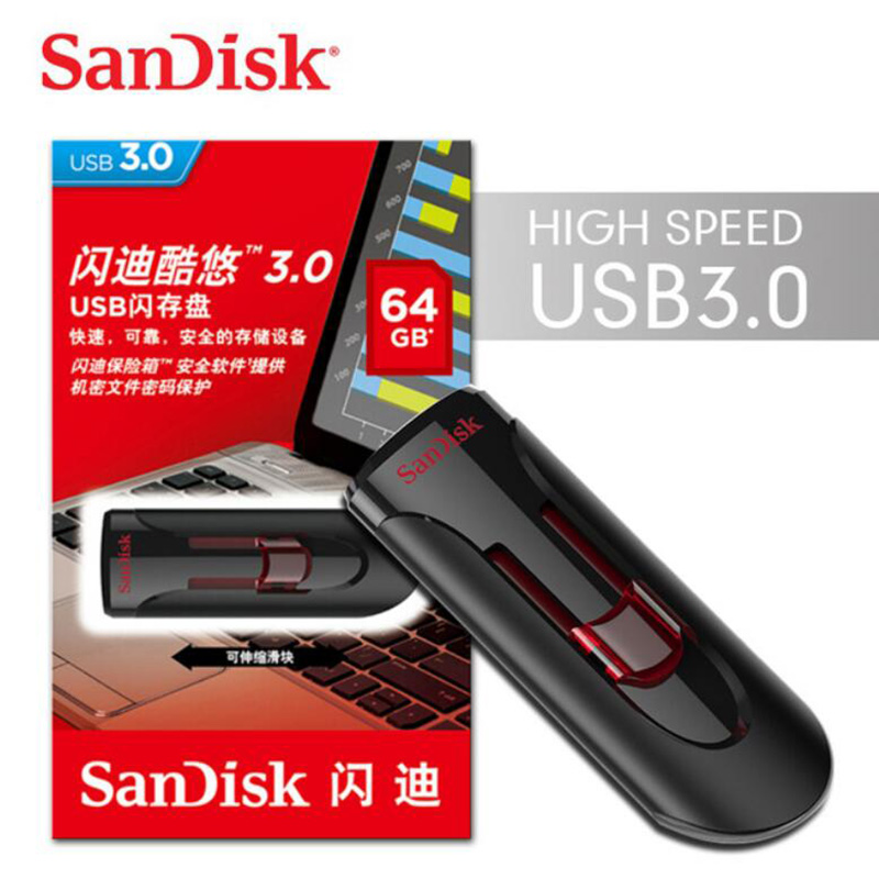 SanDisk CZ48 usb flash USB 3.0 Pendrive 16GB 32GB 64GB 128GB USB Flash Drive Stick pendrive 3.0 Disk